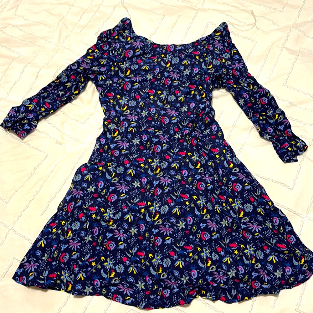 GAP small floral print dress with 3/4 length sleeves